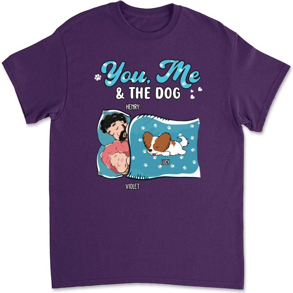 Personalized 'You, Me, and the Dogs' Unisex Sleepshirt - Ideal Gift for Pet Lovers