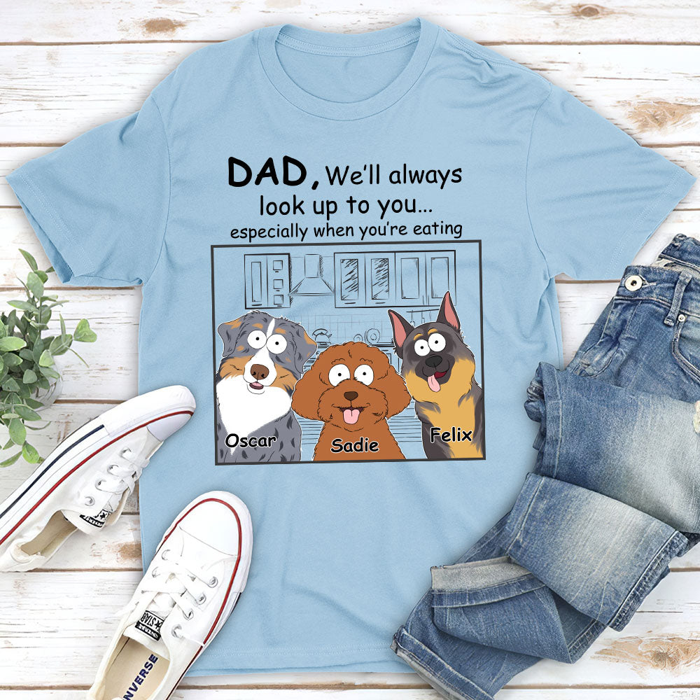 Always Look Up - Personalized Custom Luxury Pet Lover T-shirt