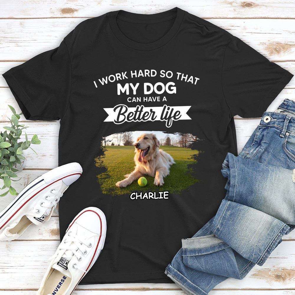 Personalized Unisex 'Work Hard For My Baby' T-shirt - Ideal Gift for Pet Lovers