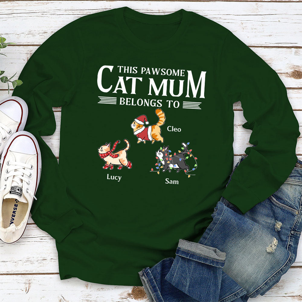 This Pawsome Dad - Customizable Personalized Long Sleeve T-shirt for Pet Lovers