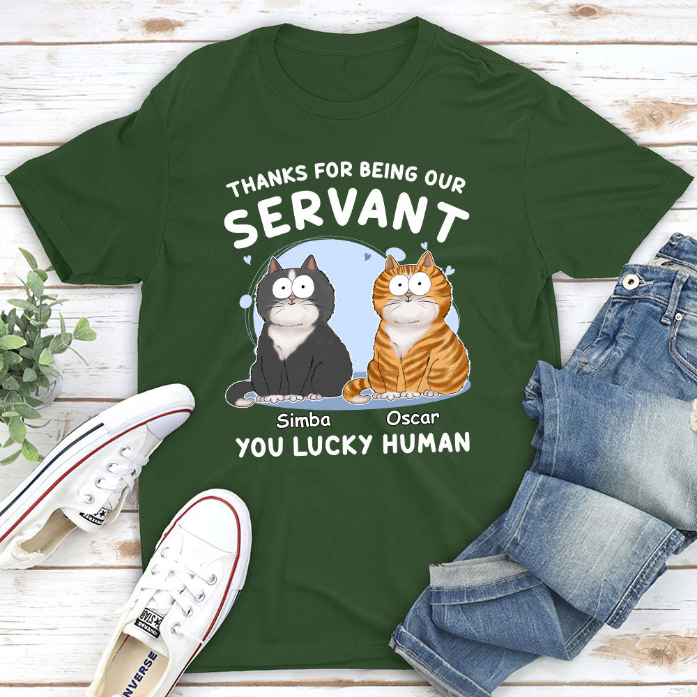 Personalized Thanks My Servant Unisex T-shirt - Ideal Gift for Pet Lovers