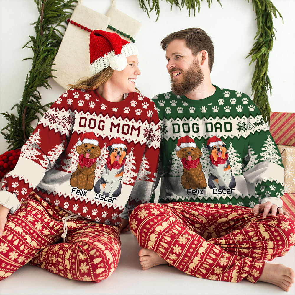 Dog Forest - Customizable All-Over-Print Personalized Sweatshirt for Dog Lovers