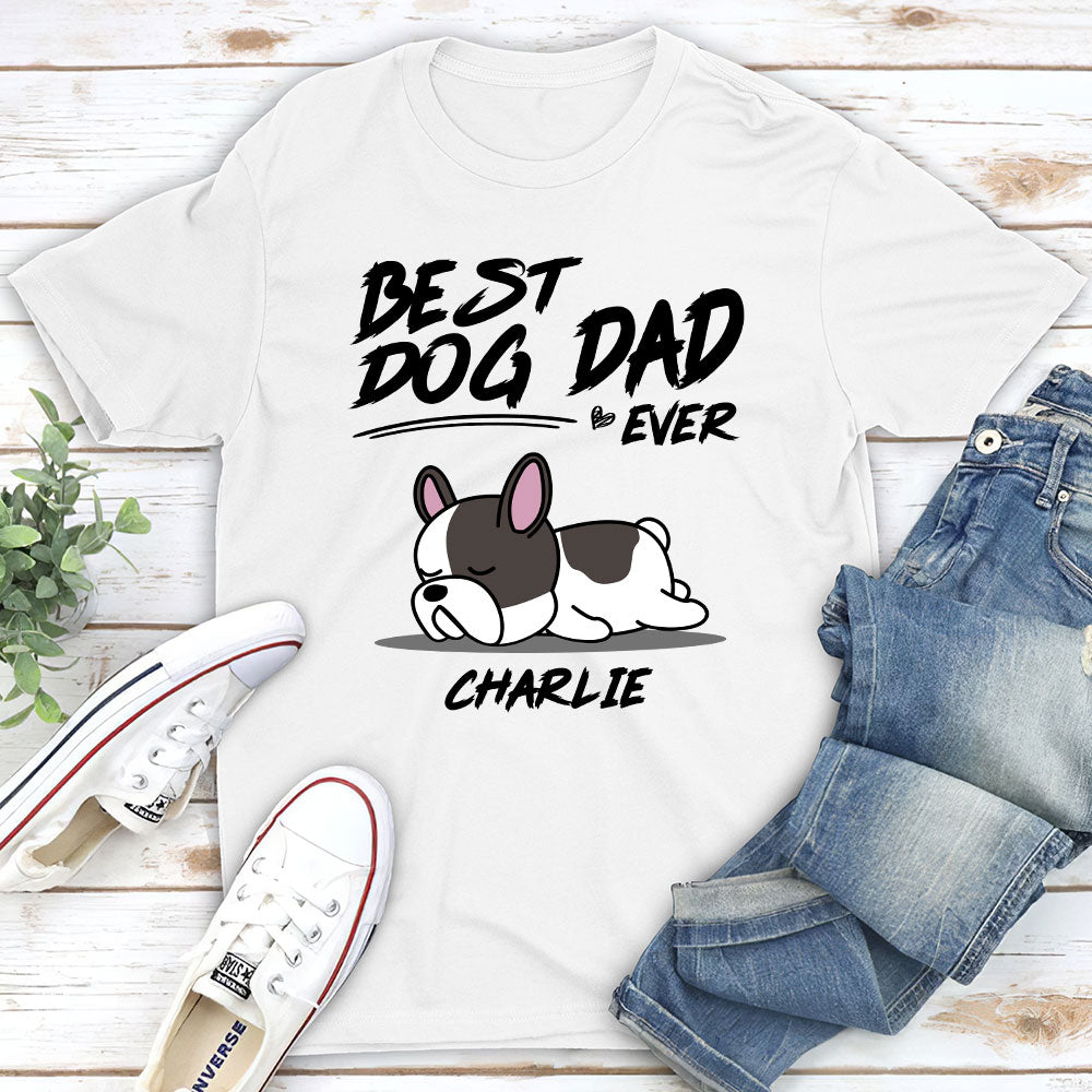 Personalized Custom Unisex 'My Best Dog Dad' T-shirt - Ideal Gift for Pet Lovers