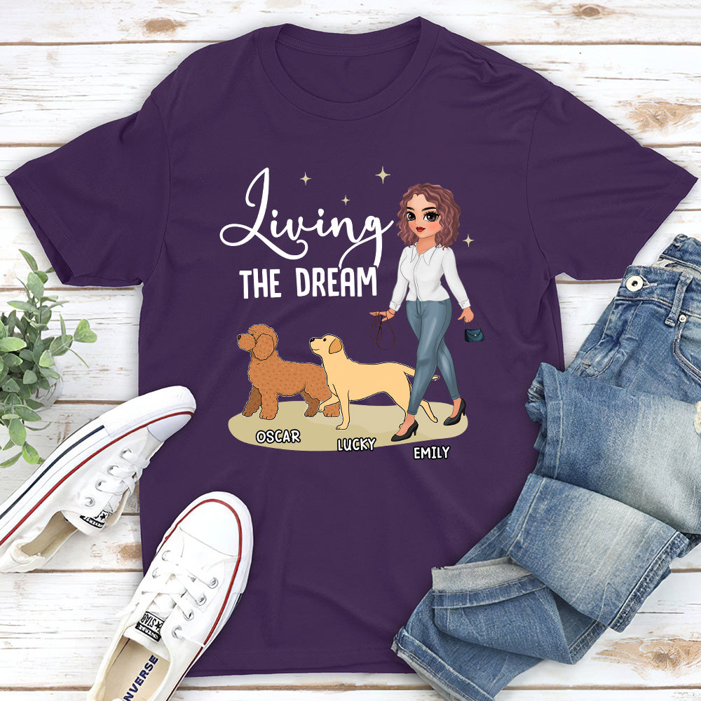 Living The Dream 5 - Customizable Unisex Personalized Pet Lover T-shirt