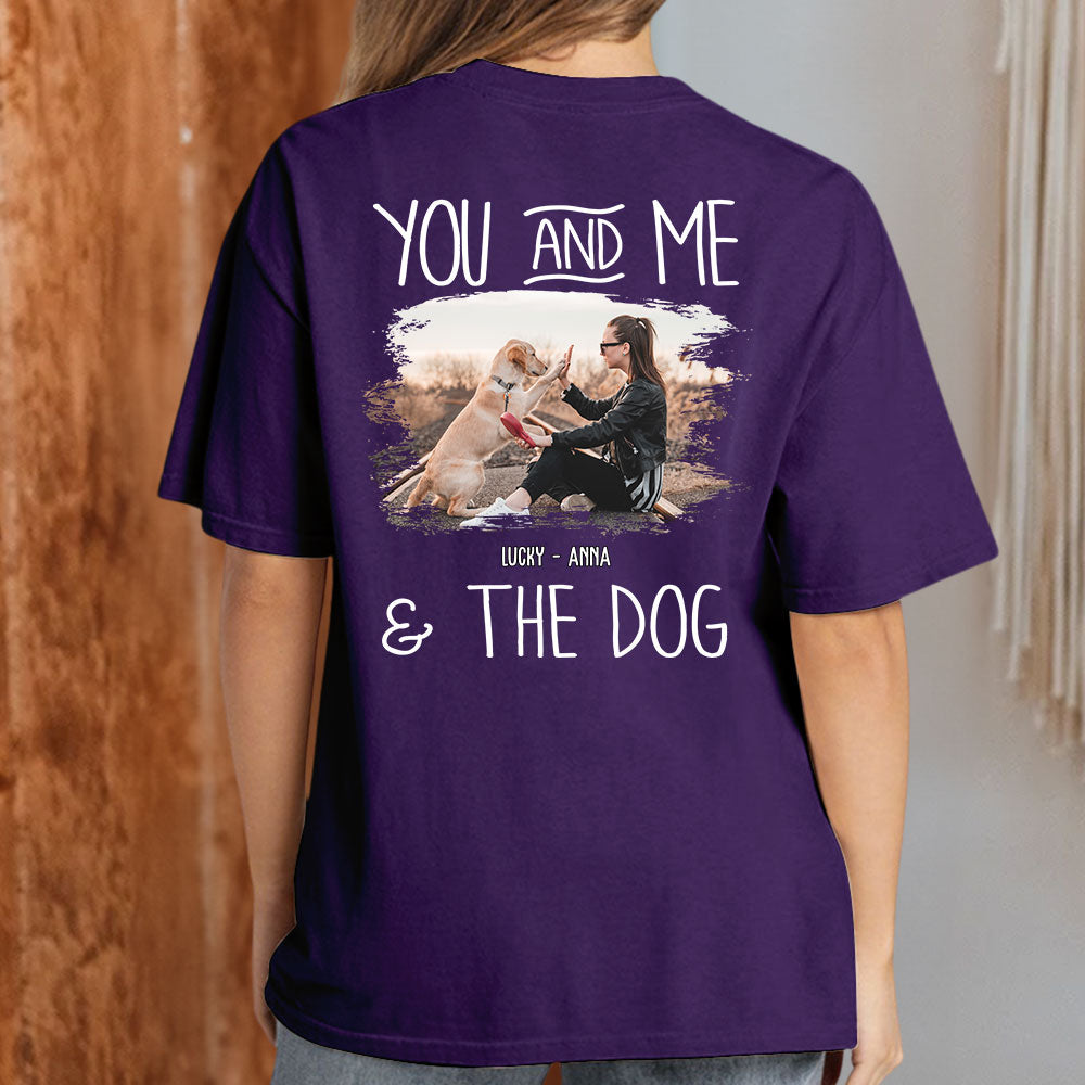 Customizable You & Me Dogs Photo Unisex T-shirt - Ideal Gift for Pet Lovers