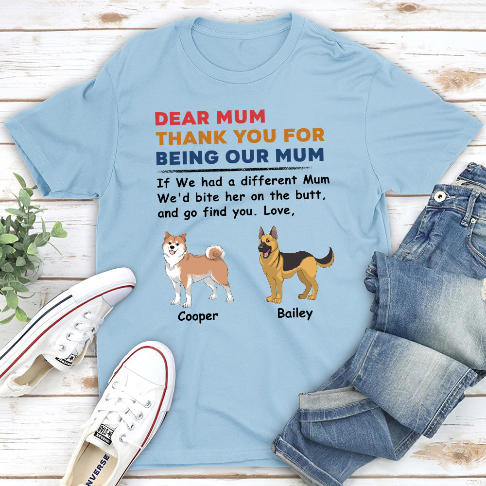 Customizable Unisex 'Dogs Bite You' T-shirt - Ideal Gift for Pet Lovers