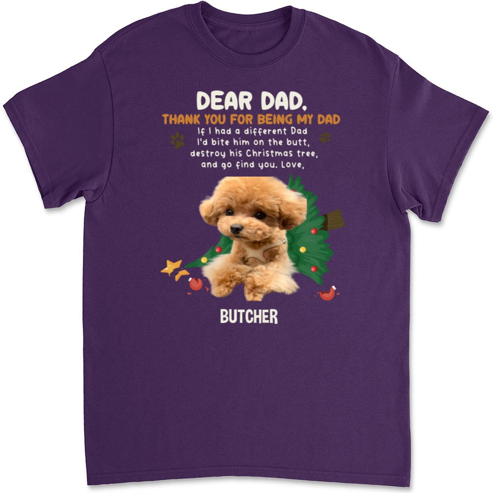 Personalized Custom Unisex 'Thank You For Being My Dad/Mom' Photo T-shirt - Ideal Gift