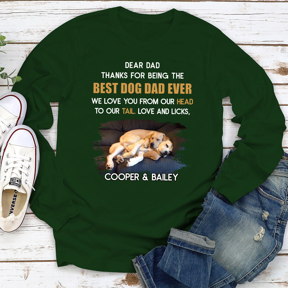 Head To Tail - Exclusive Personalized Custom Long Sleeve Pet Lover T-shirt