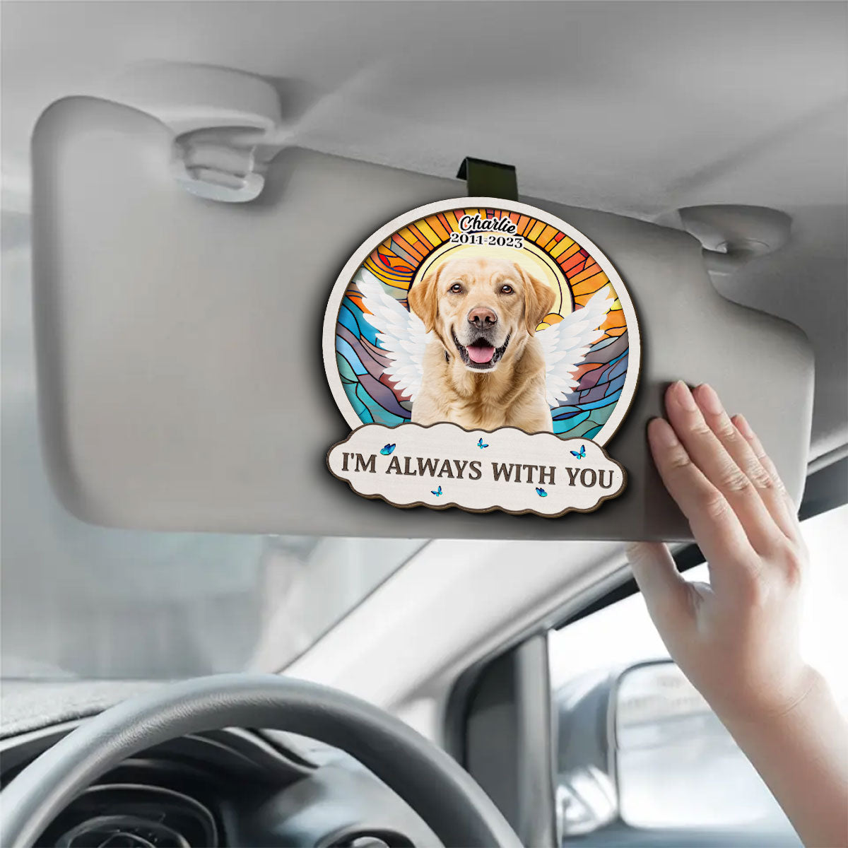 Personalized Always-By-Your-Side Car Visor Clip