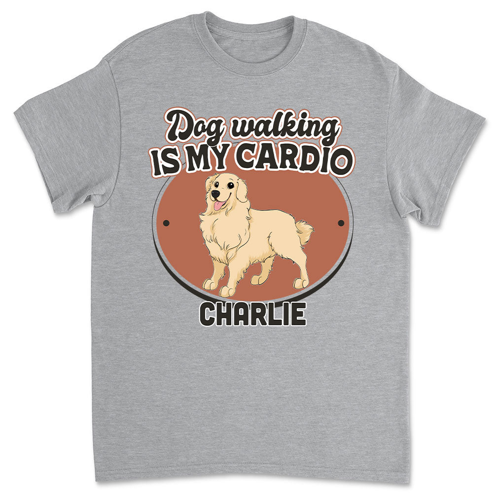 Personalized Custom Unisex Dog Walking T-shirt - Ideal Gift for Pet Lovers