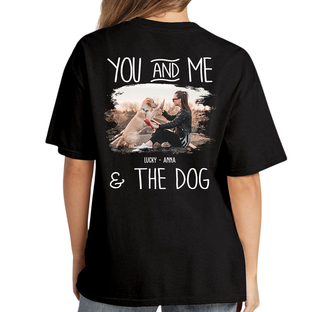 Customizable You & Me Dogs Photo Unisex T-shirt - Ideal Gift for Pet Lovers