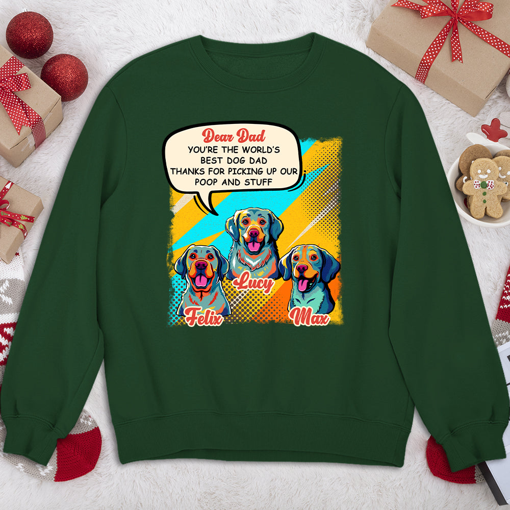 Pop Art Personalized Custom 'Best Mom' Sweatshirt - Ideal Gift for Pet Lovers
