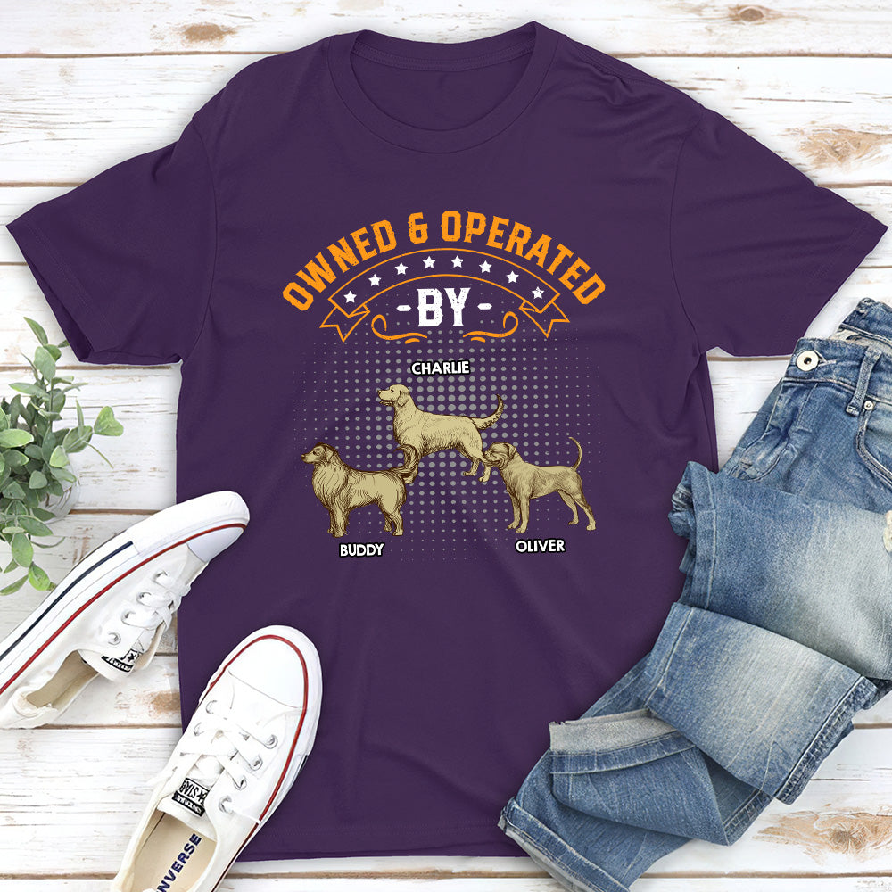 Personalized Unisex 'Owned By' T - shirt: Ideal Gift for Pet Lovers