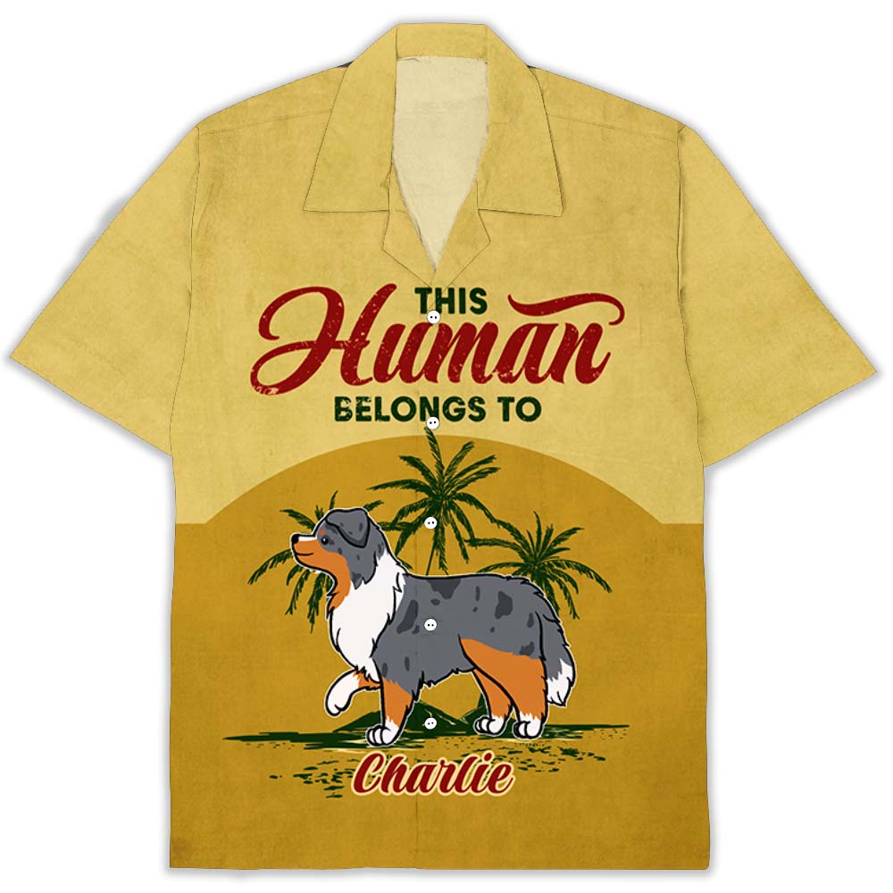Customizable Pet - Themed Hawaiian Shirt for Dog Lovers