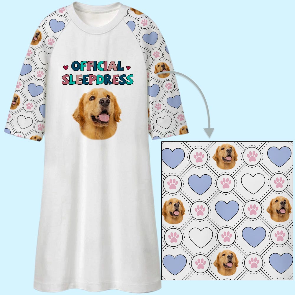 Customizable 3/4 Sleeve Official Sleepdress - Personalized for Dog Moms