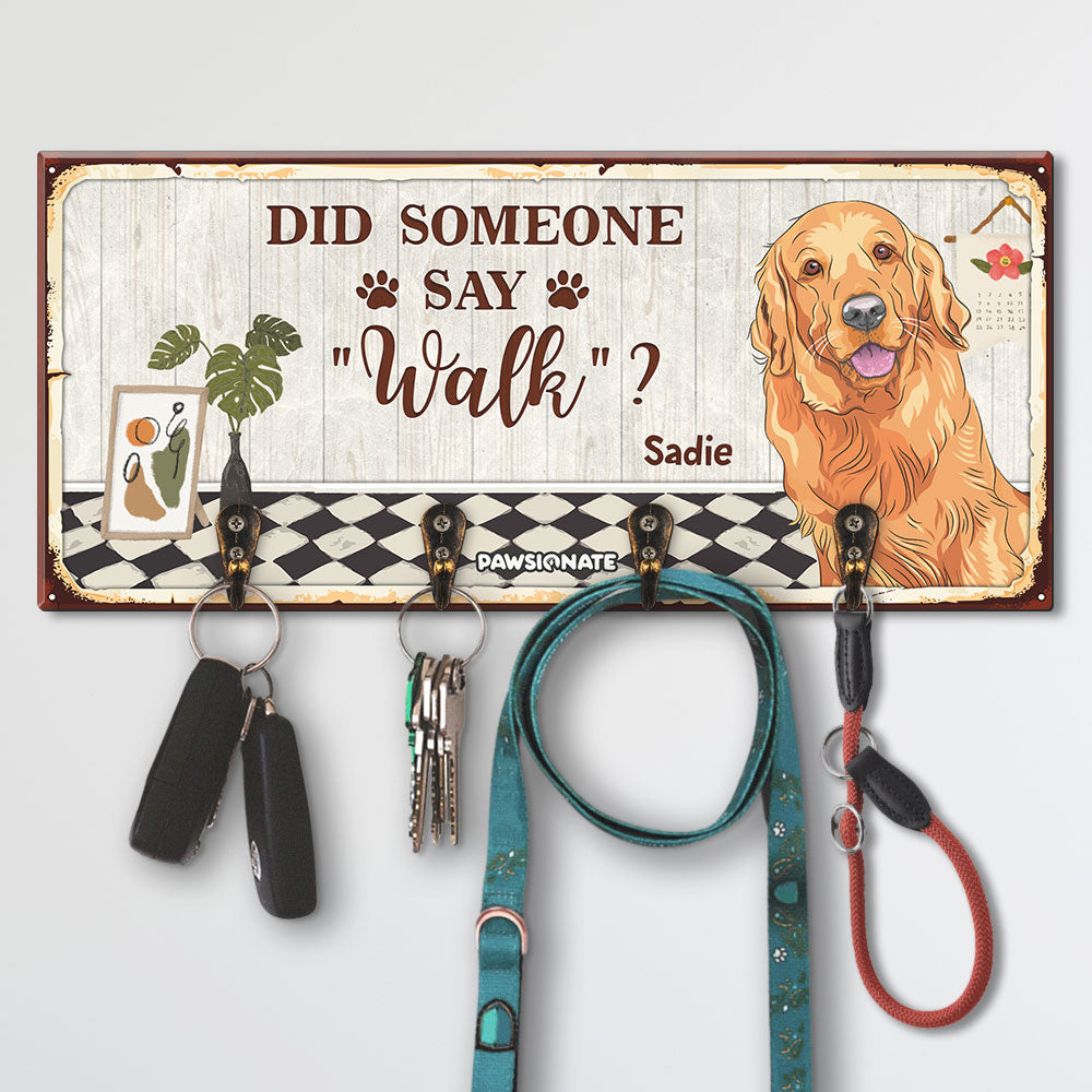 Personalized Custom Wooden Key Holder for Pet Lovers - Ideal Home Decor Gift