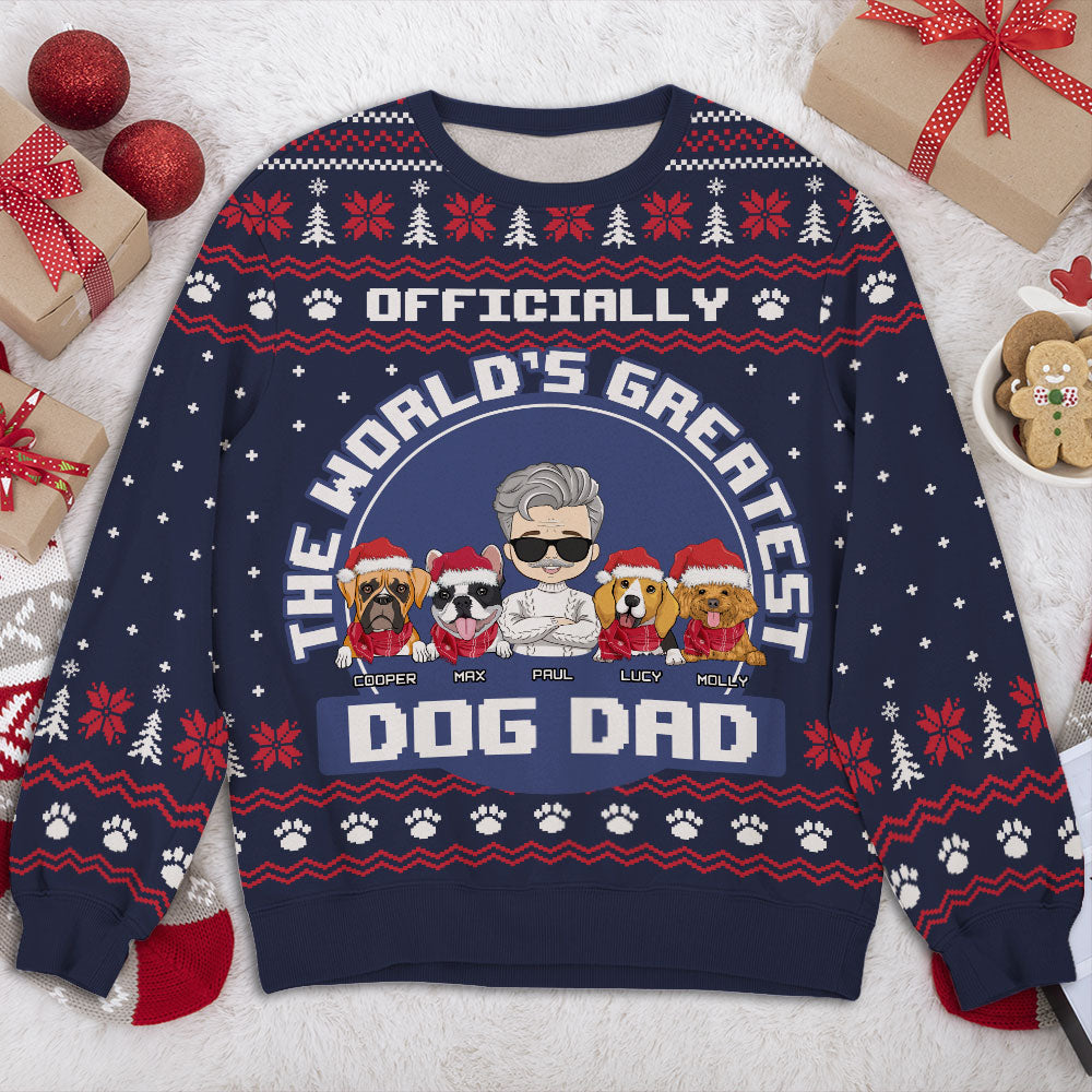 Personalized All-Over-Print Sweatshirt: Ideal Gift for Pet Lovers and Trendy Holiday Wear