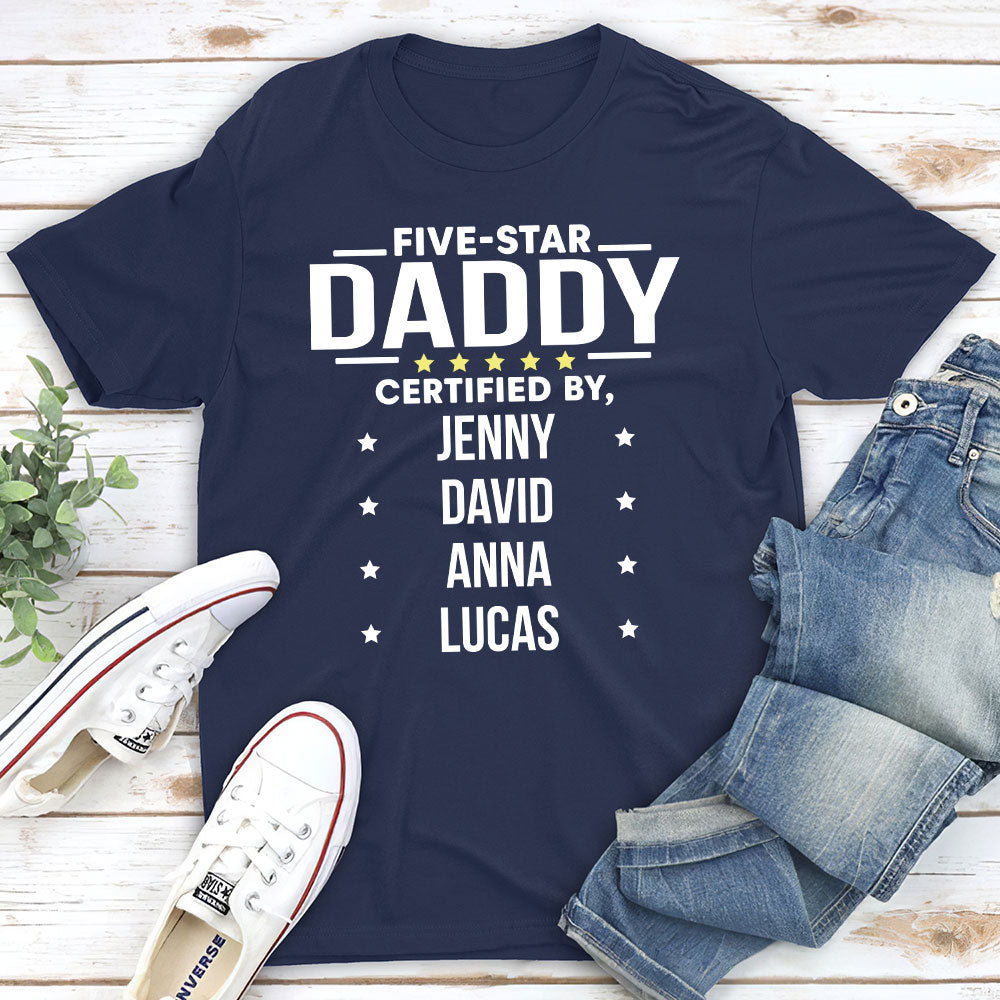 Five Star Grandpa - Customizable Unisex Personalized Pet Lover T-shirt