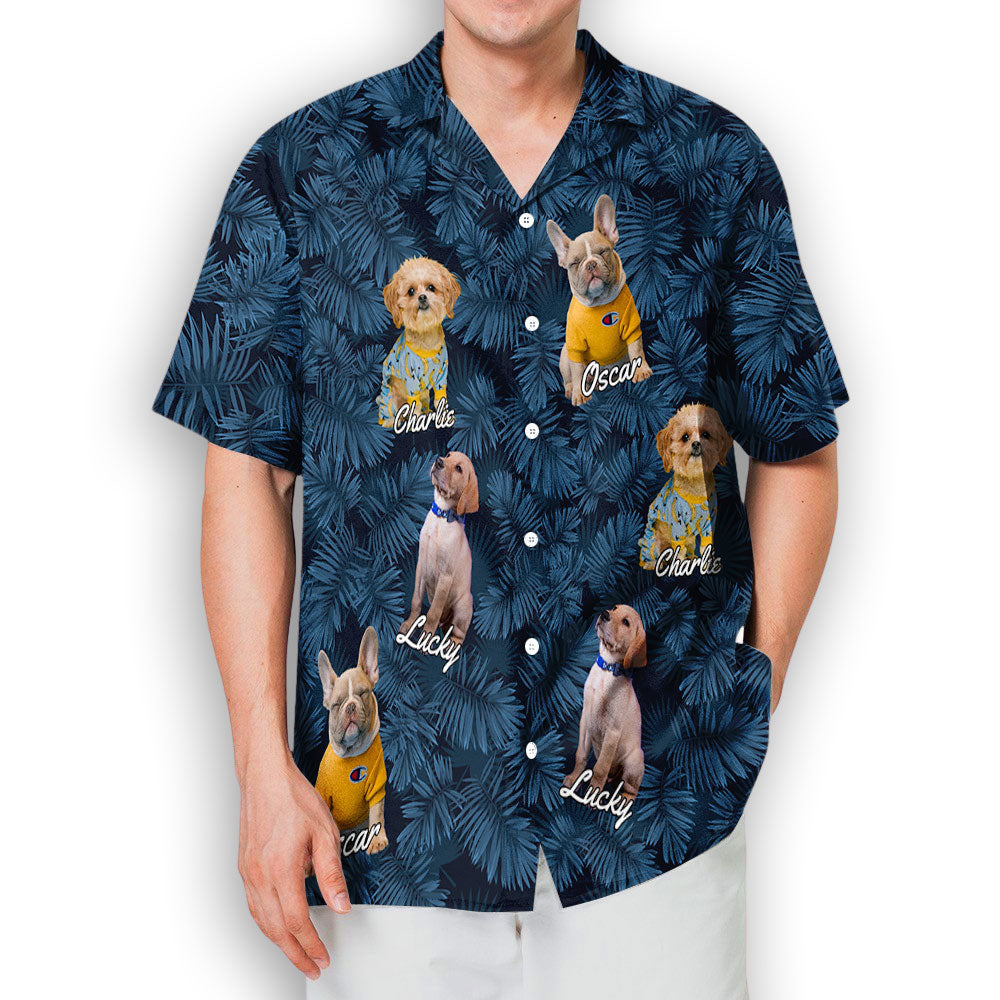 Custom Personalized Summer Hawaiian Shirt with Your Dog's Photo