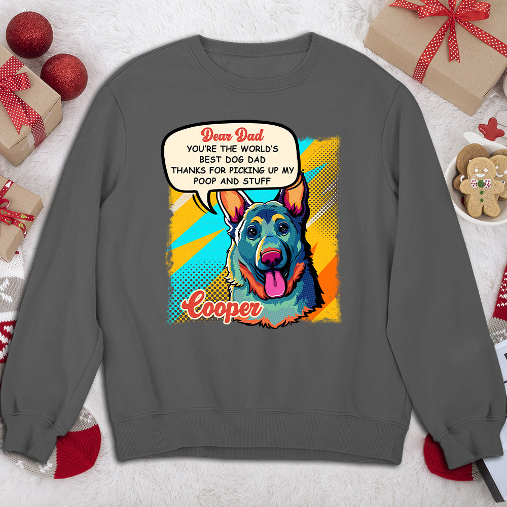 Pop Art Personalized Custom 'Best Mom' Sweatshirt - Ideal Gift for Pet Lovers