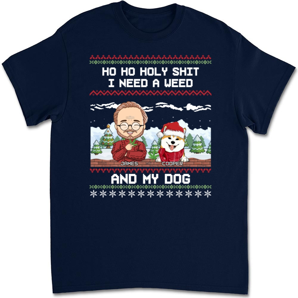 Ho Ho Holy Christmas - Customizable Unisex Pet Lover's T-shirt