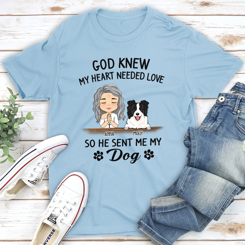 God Knew - Customizable Unisex Personalized T-shirt for Pet Lovers