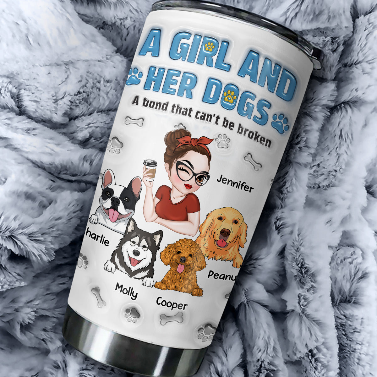 Unbreakable Bond - Personalized 3D Inflated Effect Stainless Steel Tumbler