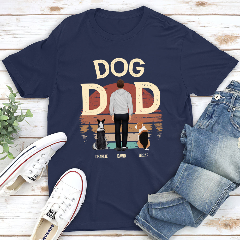 Customizable Man And Dog Unisex T-shirt - Ideal Gift for Pet Lovers