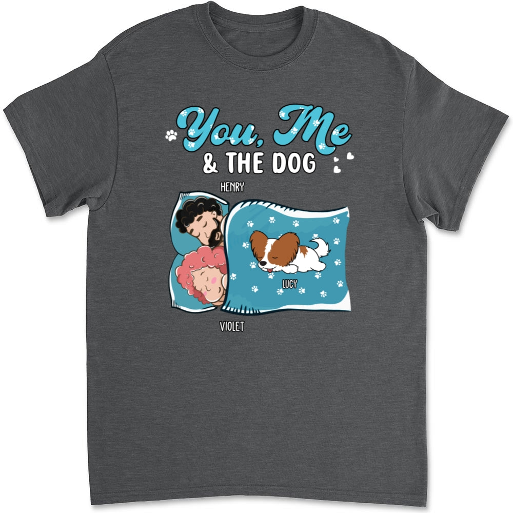 Personalized 'You, Me, and the Dogs' Unisex Sleepshirt - Ideal Gift for Pet Lovers