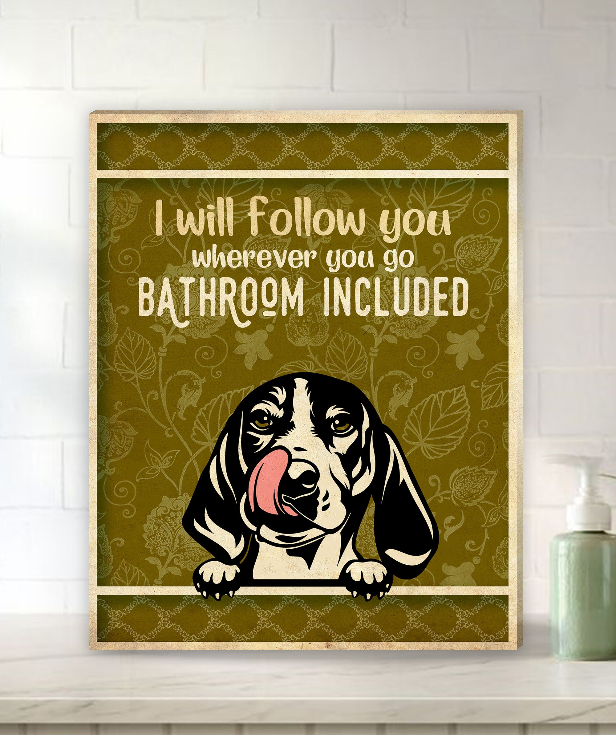 Personalized 'I Will Follow You' Custom Canvas - Ideal Gift for Pet Lovers