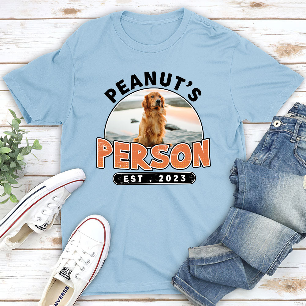 Custom Pop Art Dog & Person Unisex T-shirt - Ideal Gift for Pet Lovers