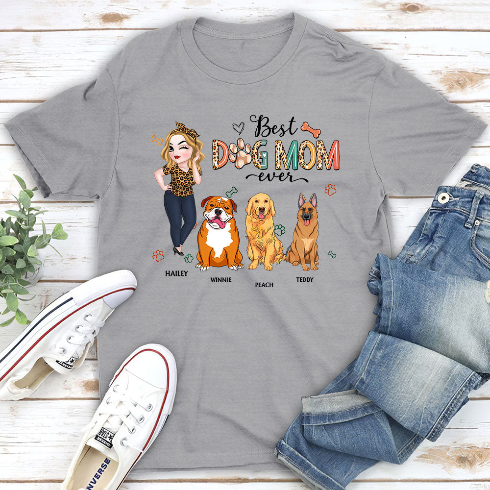 Top - Rated Personalized Custom Unisex 'Best Dog Mom Ever' T - shirt
