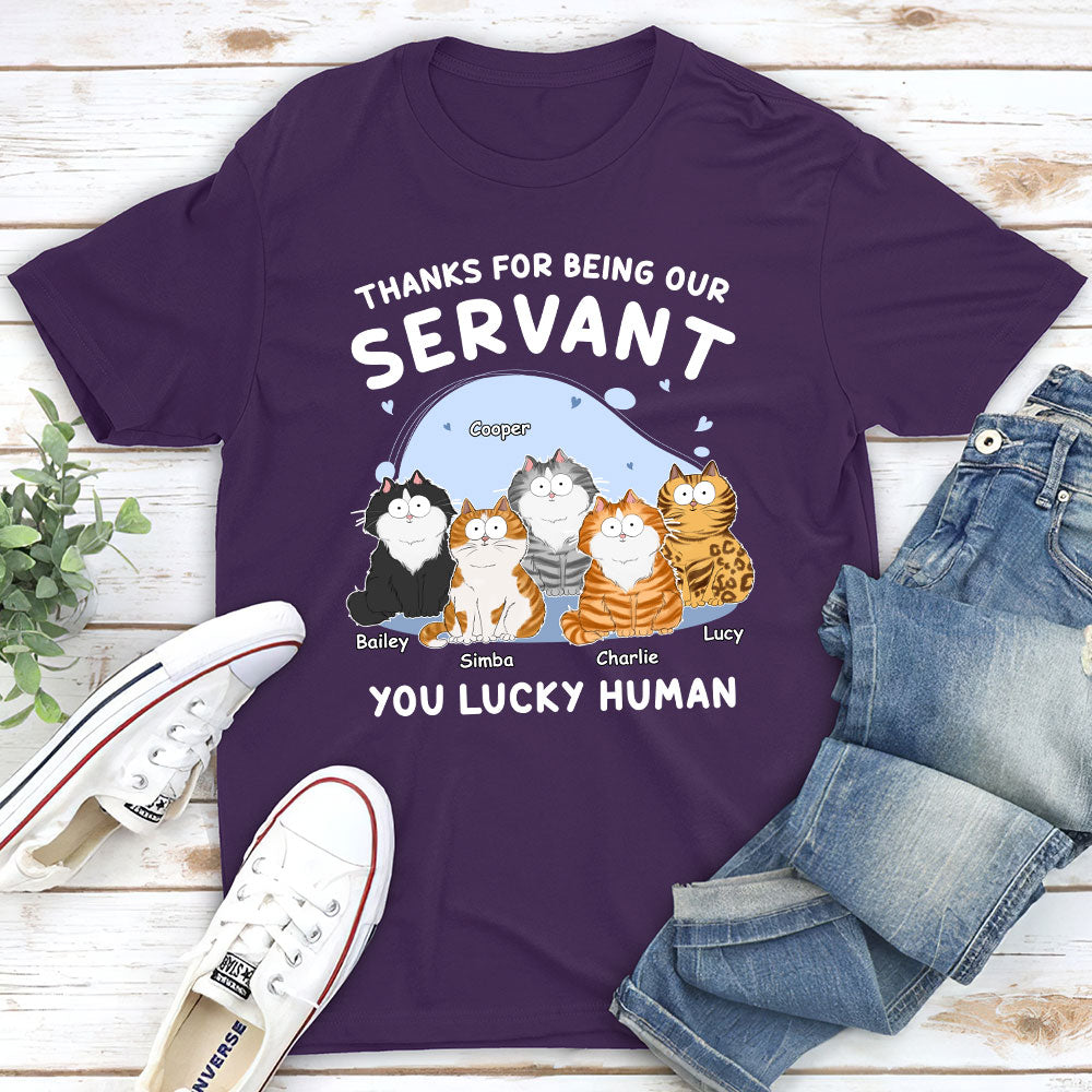Personalized Thanks My Servant Unisex T-shirt - Ideal Gift for Pet Lovers