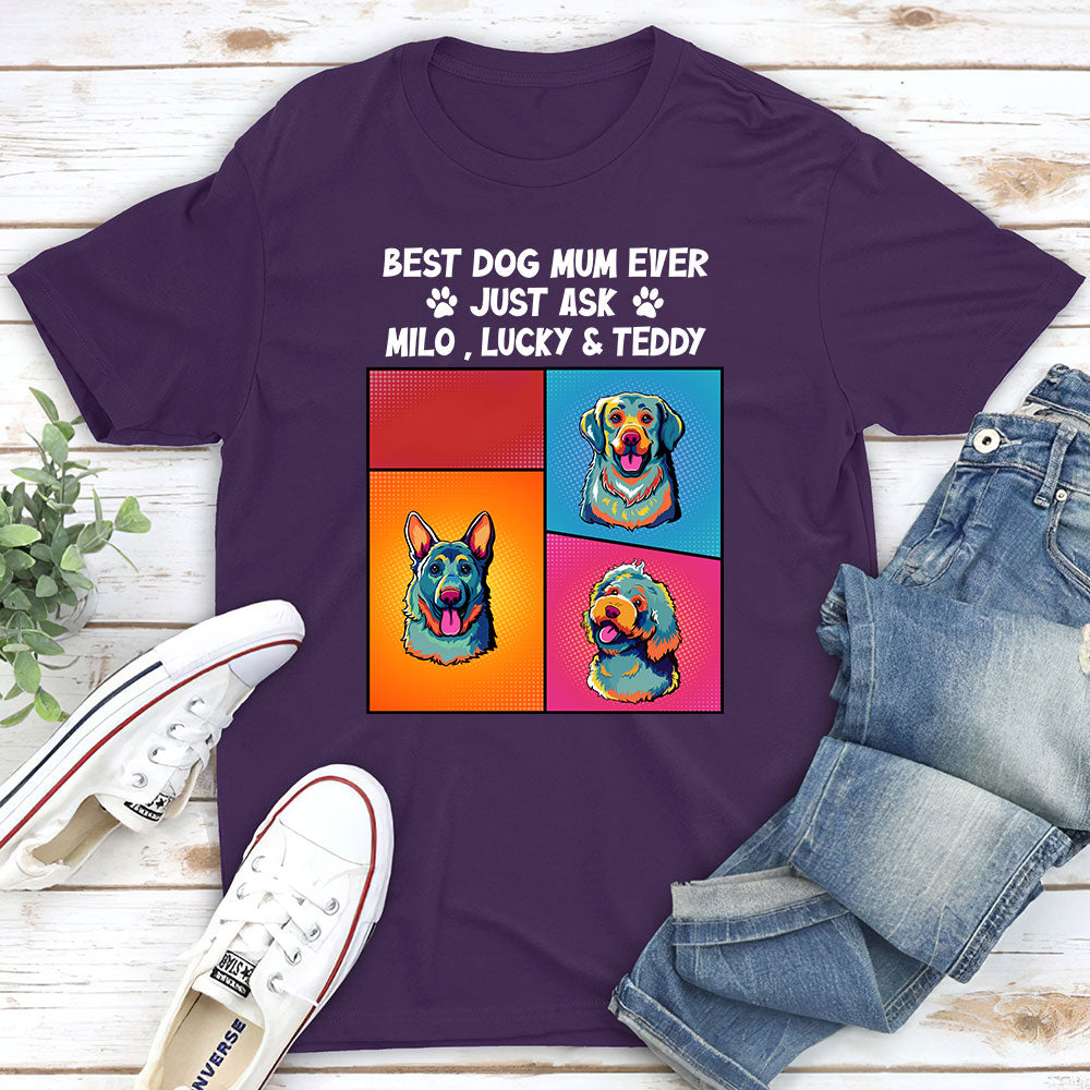 Just Ask Dog Dad - Customizable Unisex Personalized T - shirt for Pet Lovers