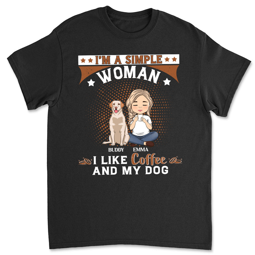 Simple Woman - Personalized Custom Unisex Pet Lover T-shirt