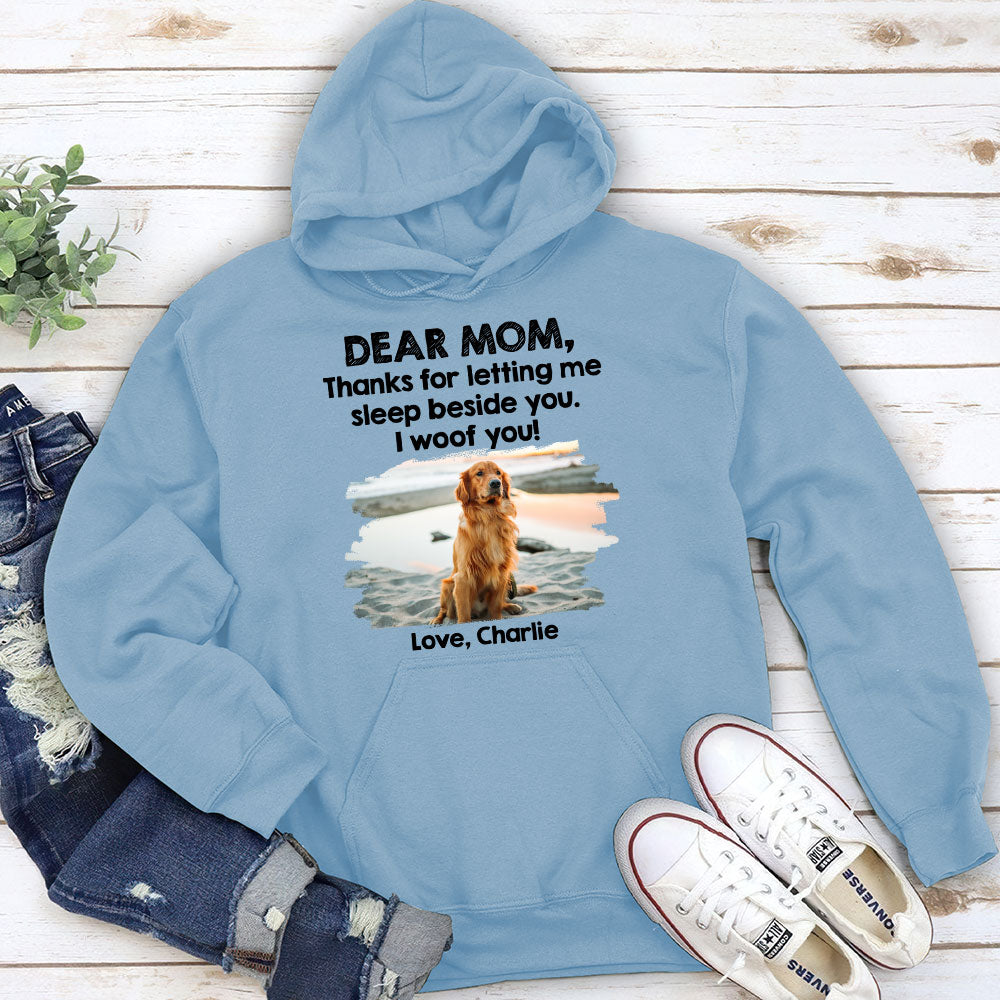 Personalized Custom Sleep Beside Dog 2 Hoodie - Ideal Gift for Pet Lovers