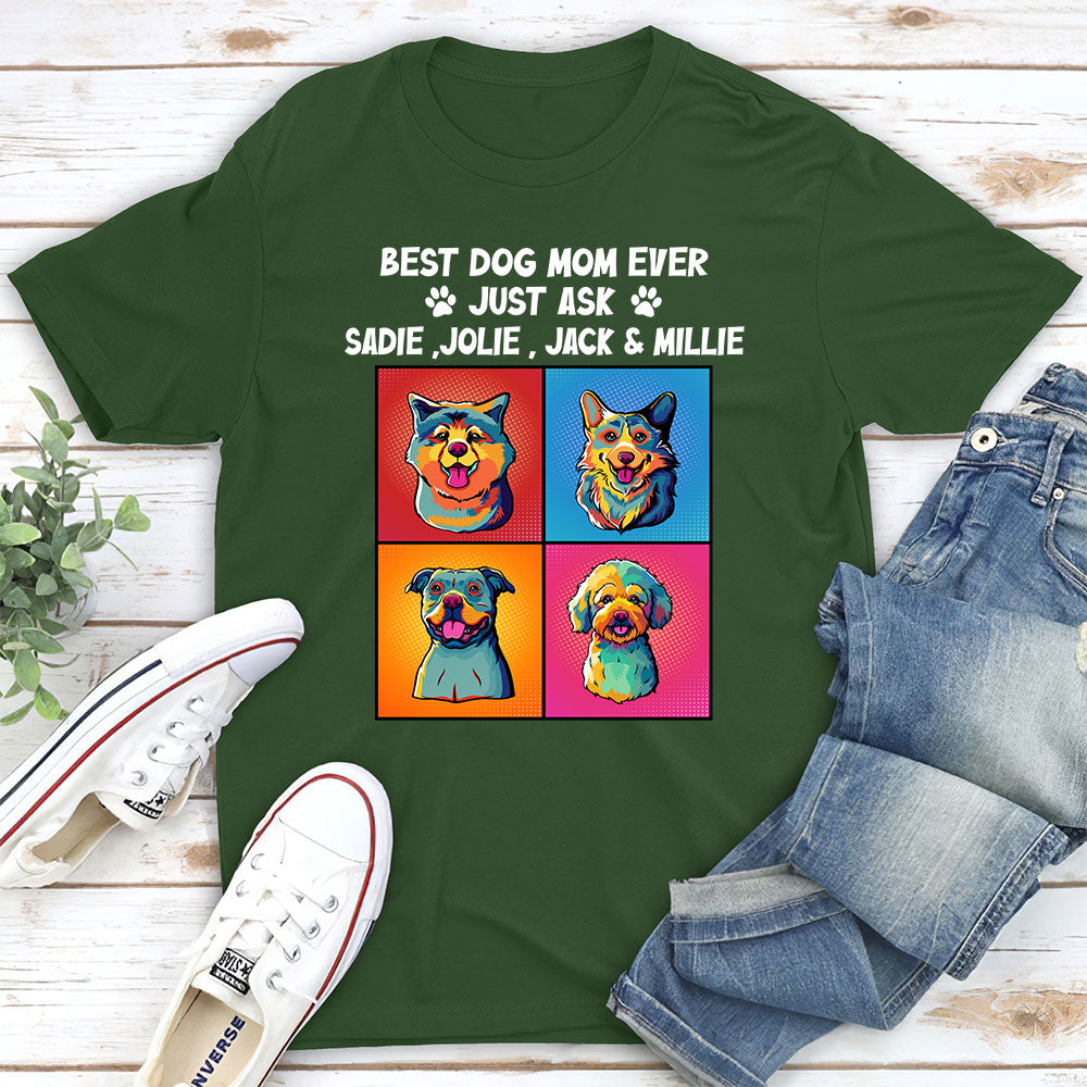 Just Ask Dog Dad - Customizable Unisex Personalized T - shirt for Pet Lovers