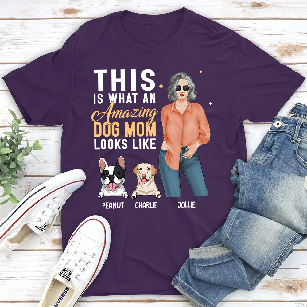 Personalized Unisex 'Amazing Dog Mom' T-shirt - Ideal Gift for Pet Lovers