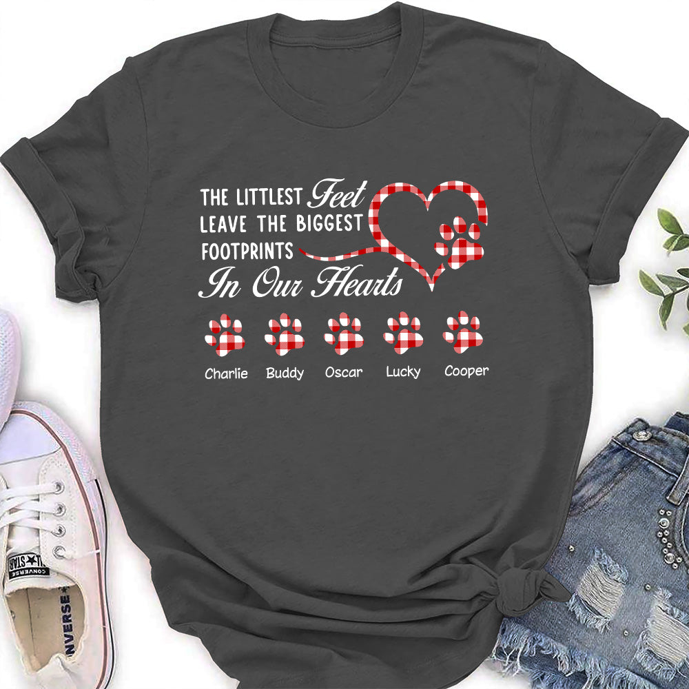 The Biggest Footprints - Customizable Personalized Women's Pet Lover T-shirt