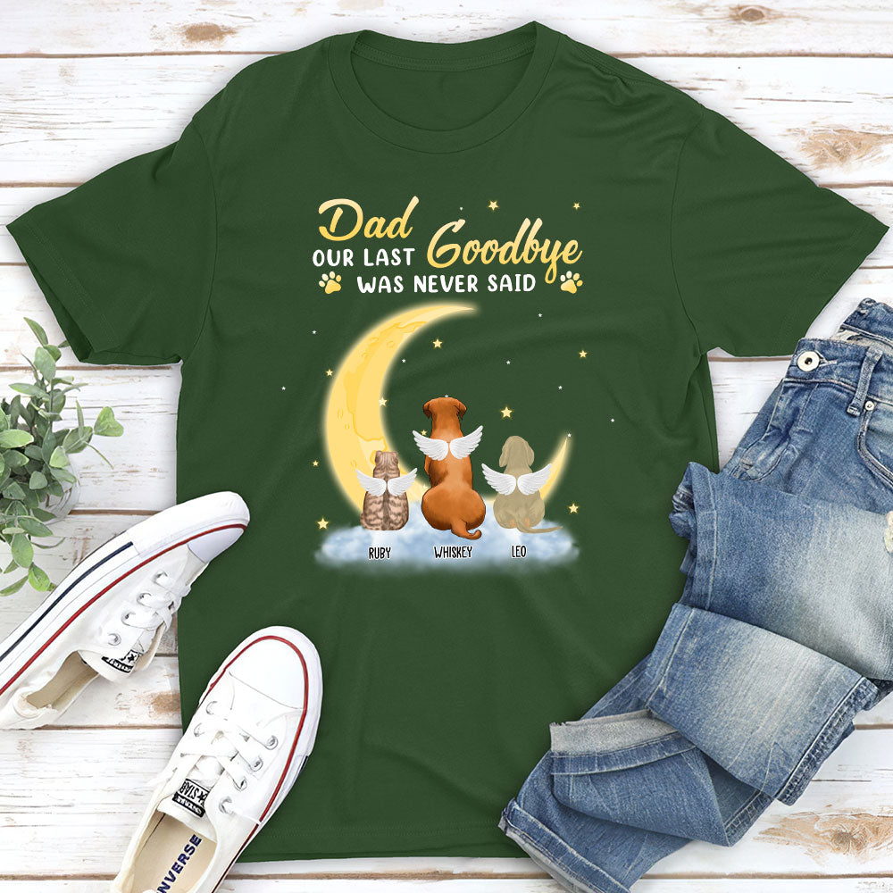 Personalized Unisex 'Our Last Goodbye' T-shirt for Pet Lovers