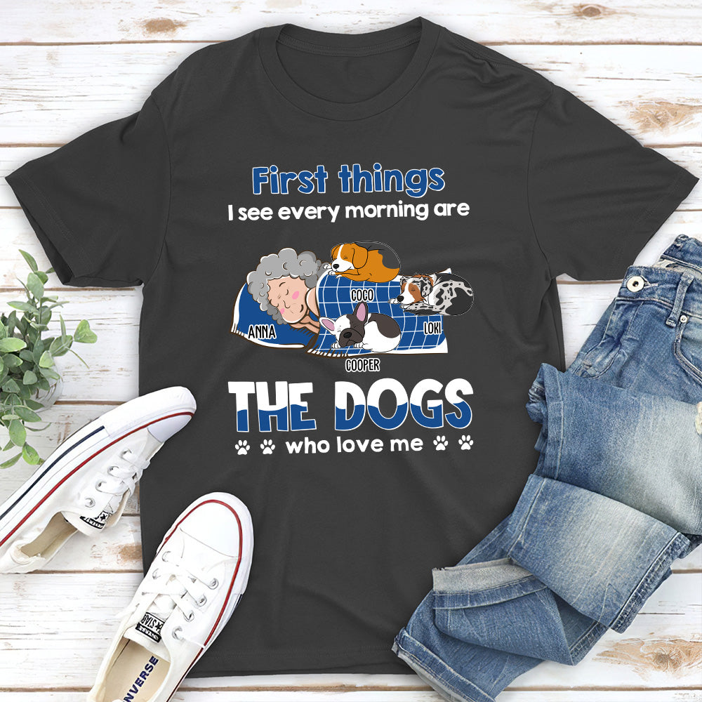 Morning Delight - Personalized Unisex Pet Lover T-shirt