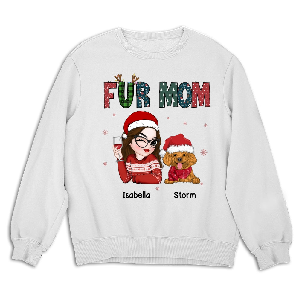 Personalized 'My Lovely Fur Mom' Custom Sweatshirt - Ideal Gift for Pet Lovers