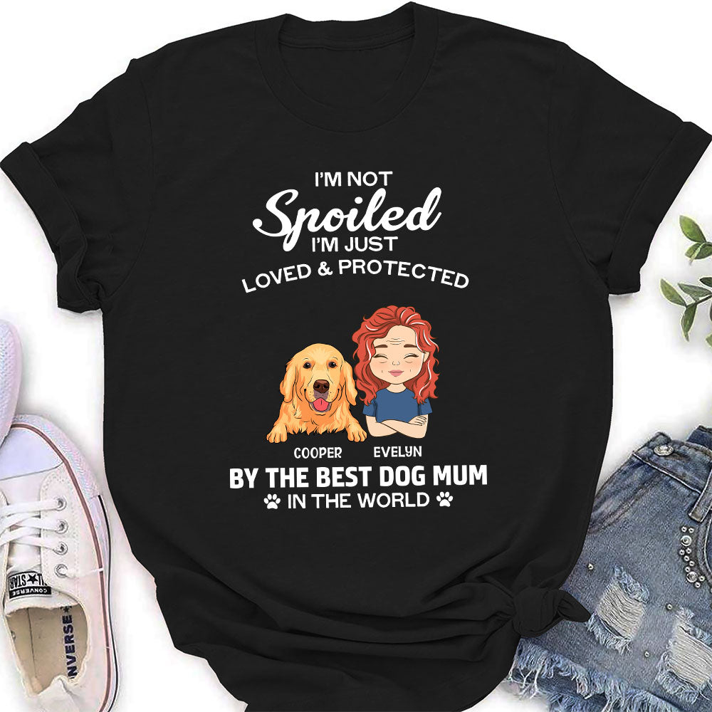 Personalized Women's 'Loved And Protected' Pet - Inspired T - shirt