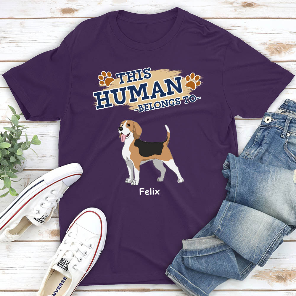 This Human 2 - Customizable Unisex Personalized T - shirt for Pet Lovers