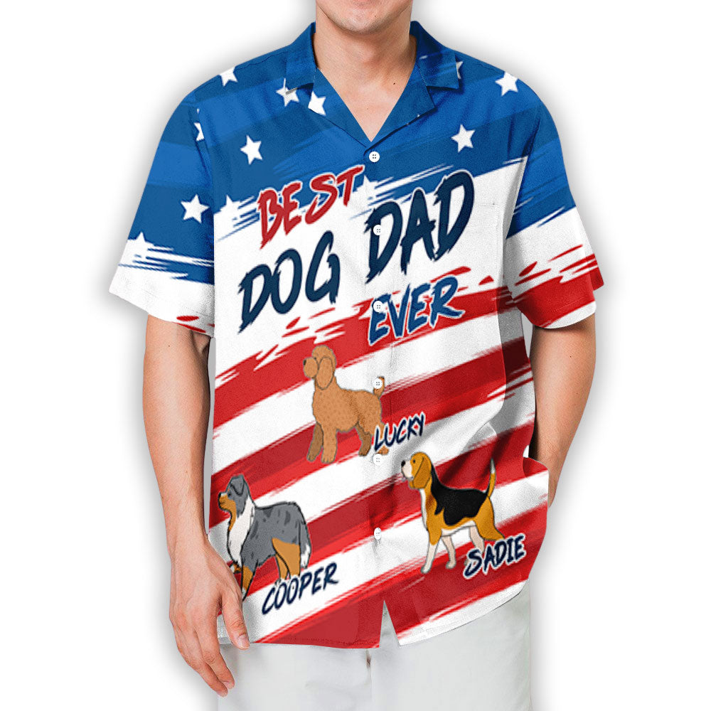 Best Dad Ever - Personalized Custom Pet-Inspired Hawaiian Shirt
