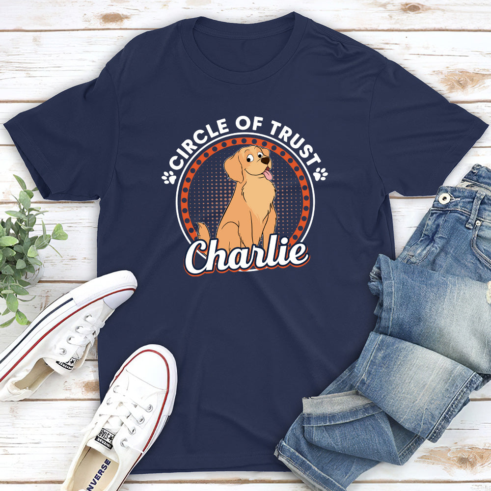 Customizable Unisex Circle Of Trust Personalized T-shirt - Ideal Gift for Pet Lovers