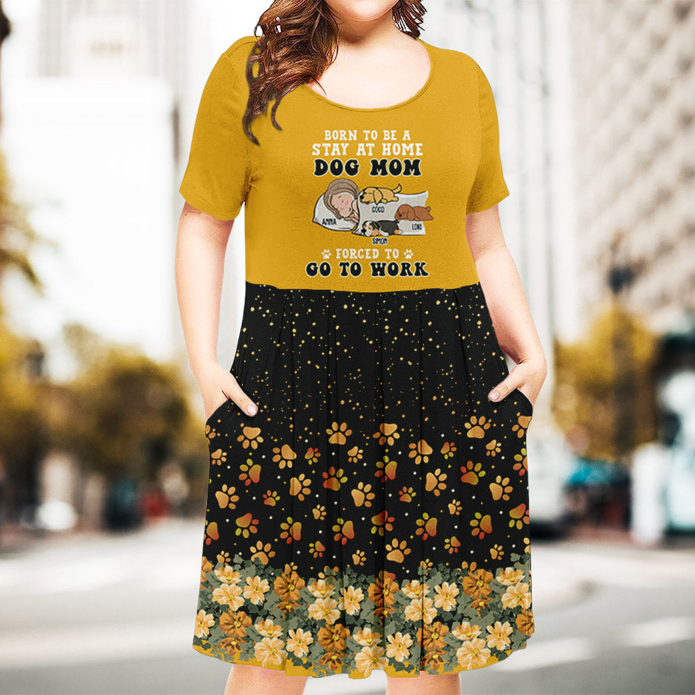 Personalized Custom Stay - at - Home Casual Dress for Dog Moms