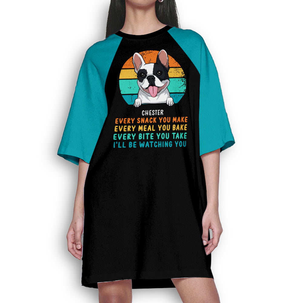 Personalized 3/4 Sleeve Dog Mom Dress - Stand Out Everywhere