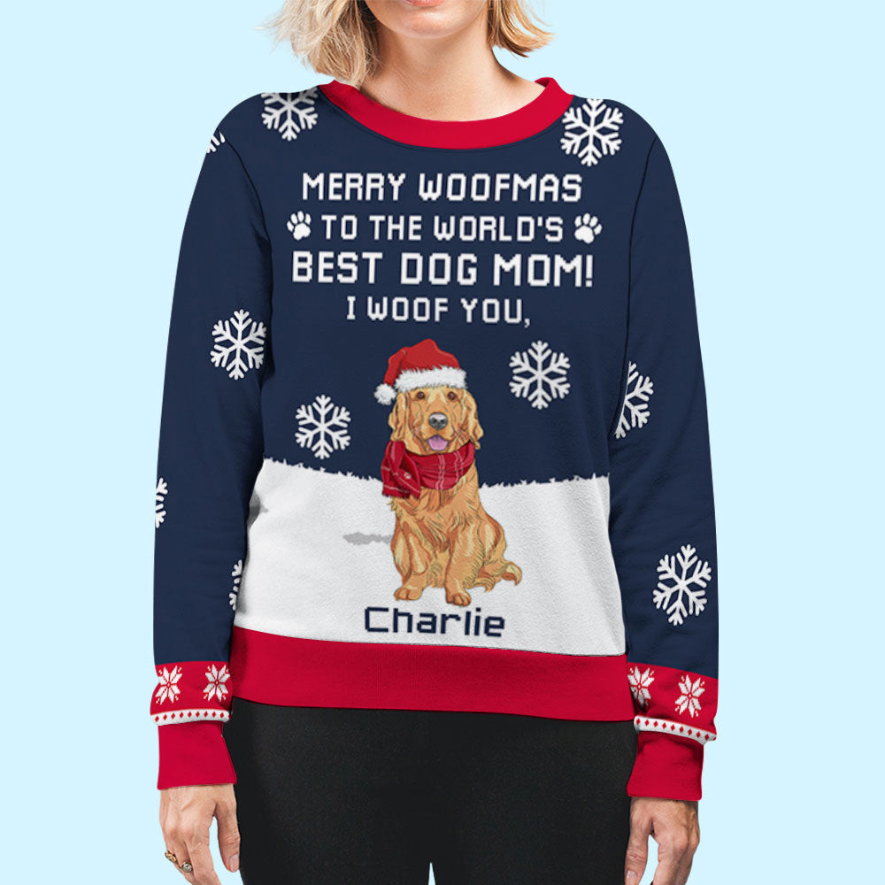 Personalized All-Over-Print Sweatshirt - Ideal Gift for Mom/Dad