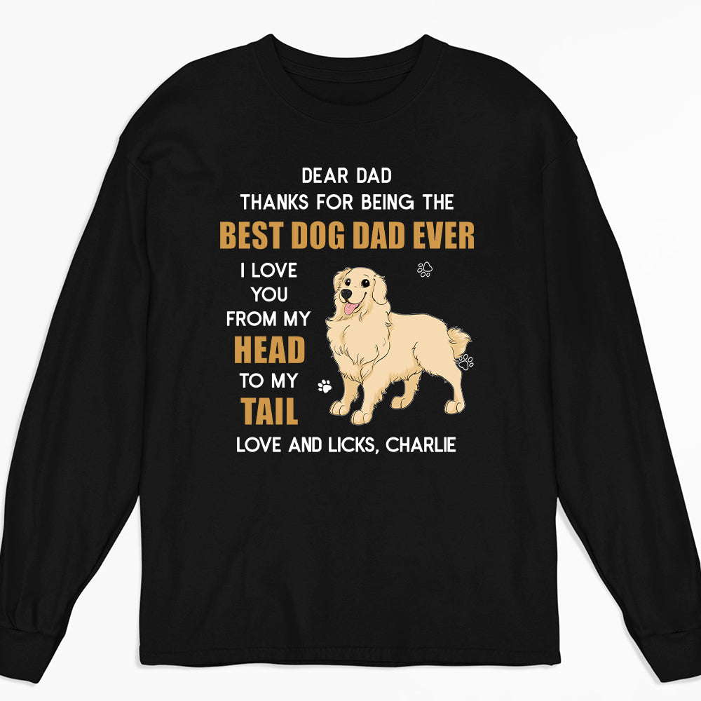 Head To Tail - Exclusive Personalized Custom Long Sleeve Pet Lover T-shirt